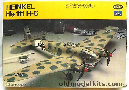 Testors 1/72 Heinkel He-111 H-6 - 1/KG 26 North Sea 1941-42 / 11/KG 53 Russian 1942-43 / 2/KG 26 Mediterranean Sea 1942-43, 866 plastic model kit